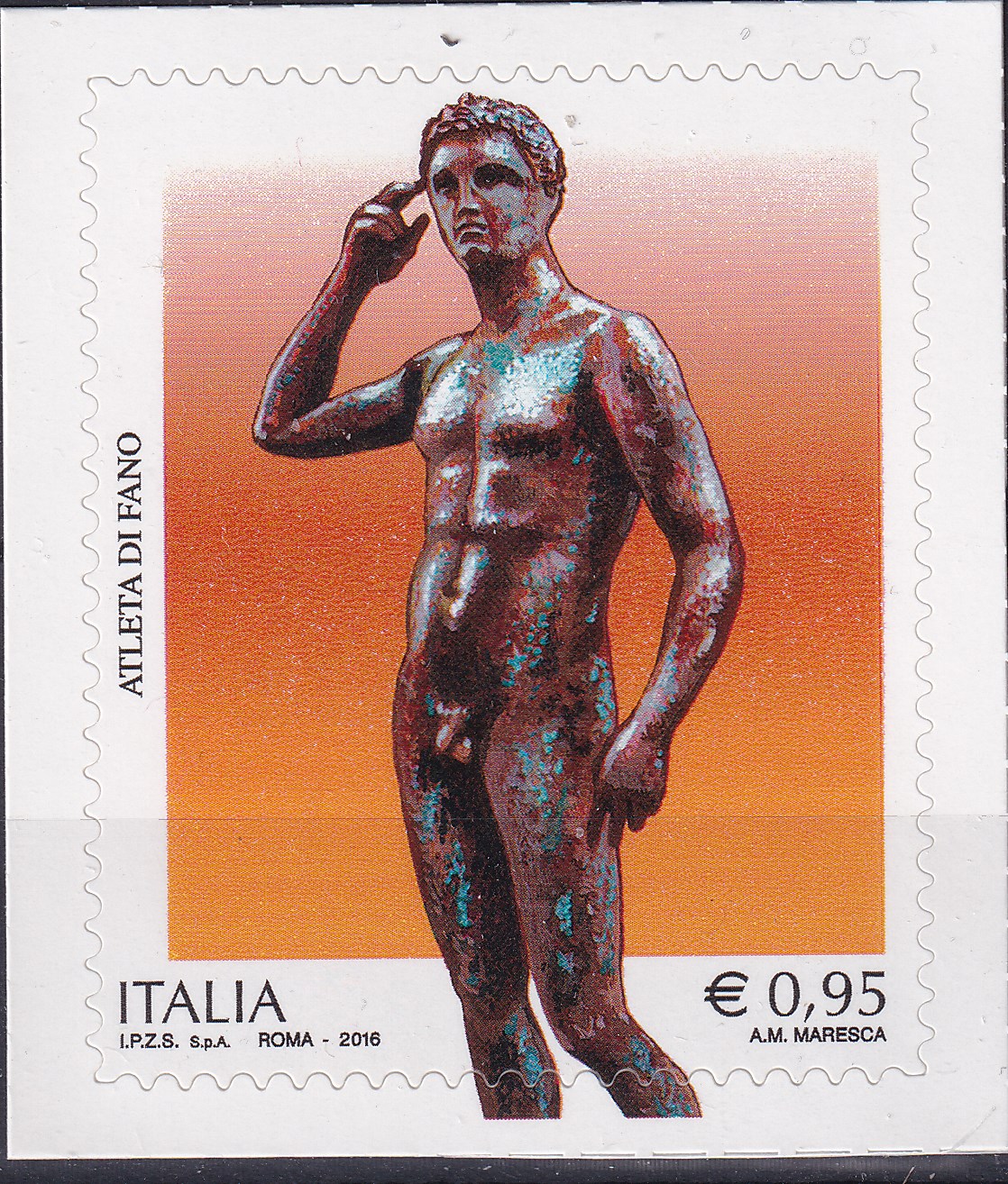 2016 - 113° em. Patrimonio culturale - Atleta di Fano | Nuovo