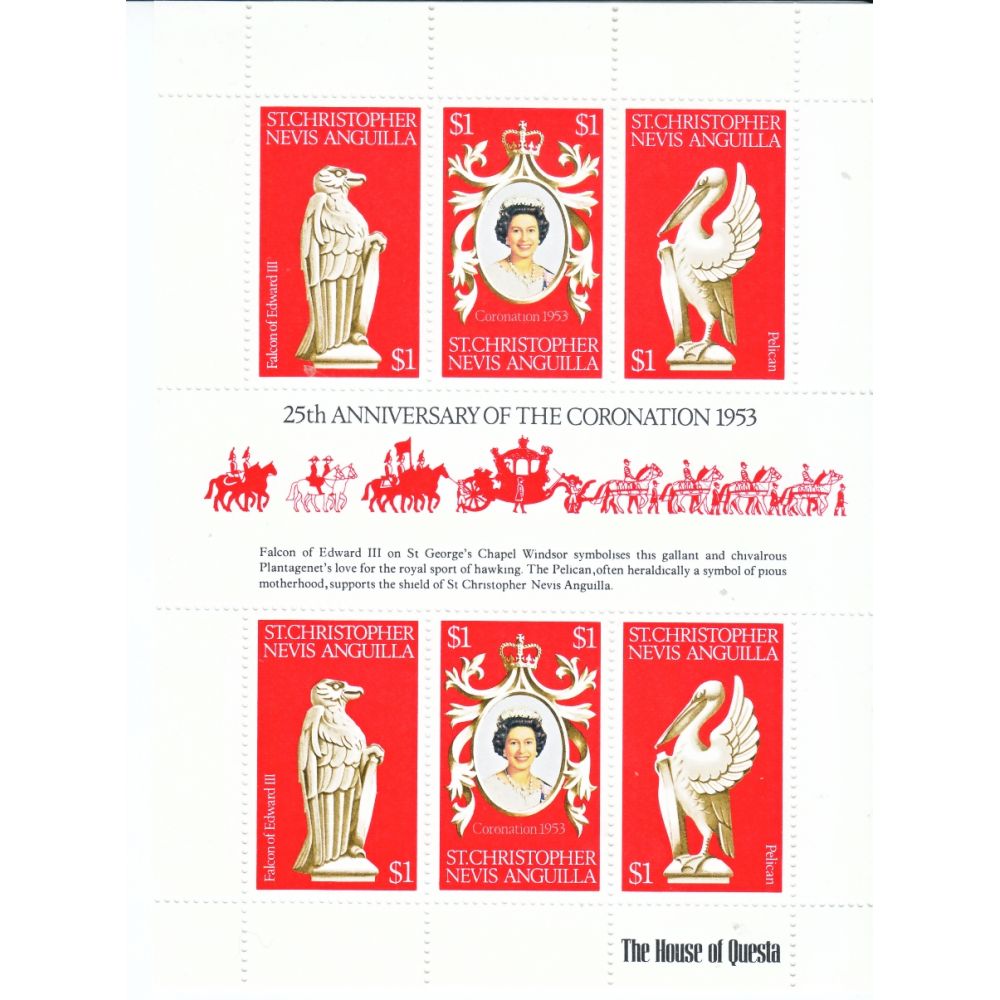 Prophila Collection Nevis – 25 Francobolli Diversi Per Collezionisti (Serie Mista)