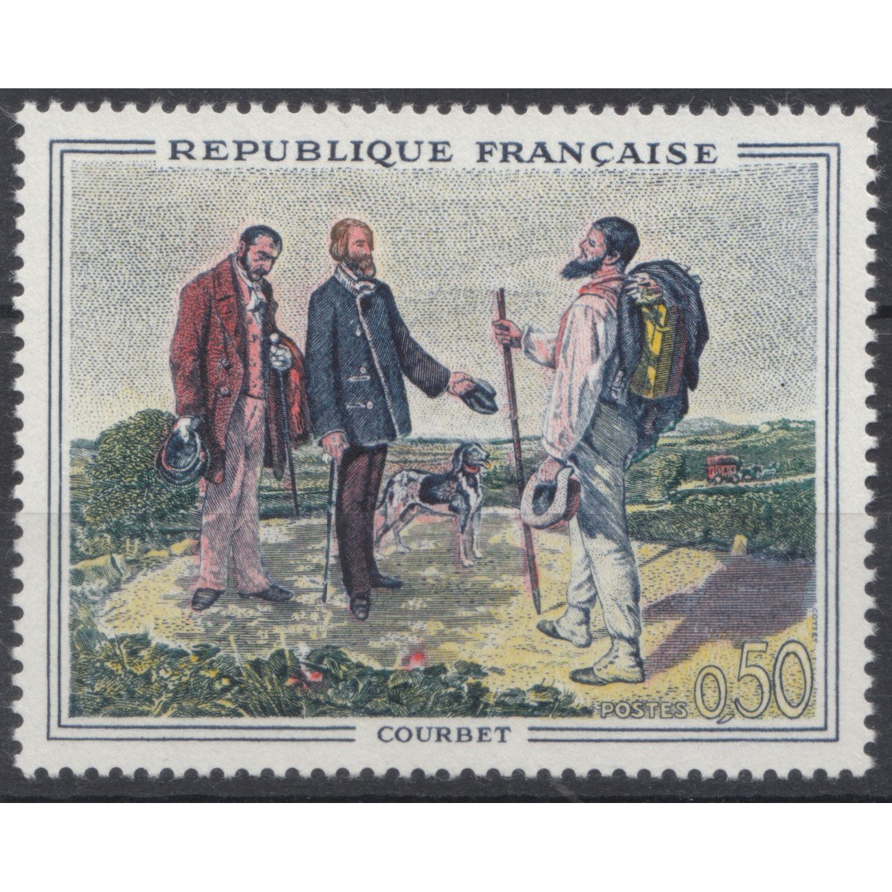 Francobolli Quadri Francia 1962 Opere Di Pittori Moderni 3 Val