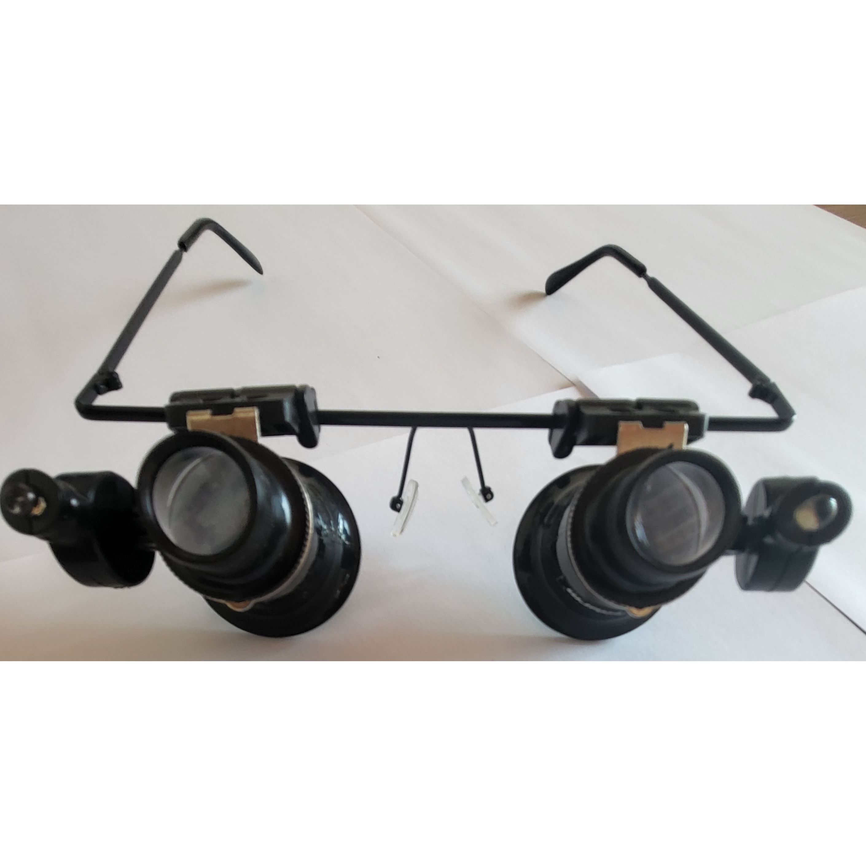 Occhiali con lente d ingrandimento 20x BINOCOLO con luce a LED